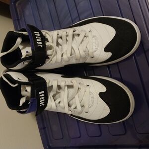 Jordan High-Top Black and White Sneakers